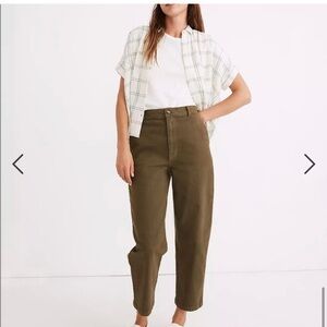 Madewell army green balloon pants size 25